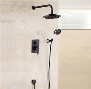 Oil Rubbed Bronze Rain Shower Head and Handheld Combo